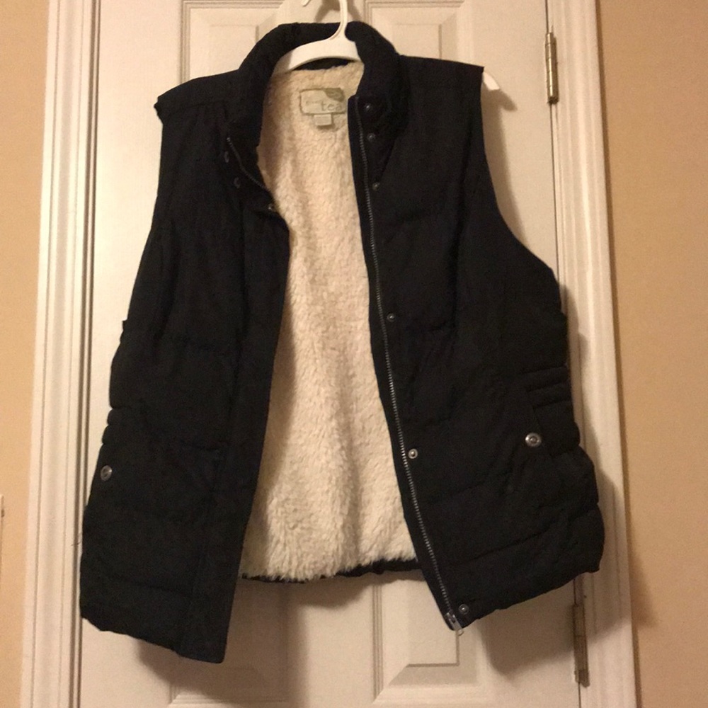 Fleece lined bubble vest